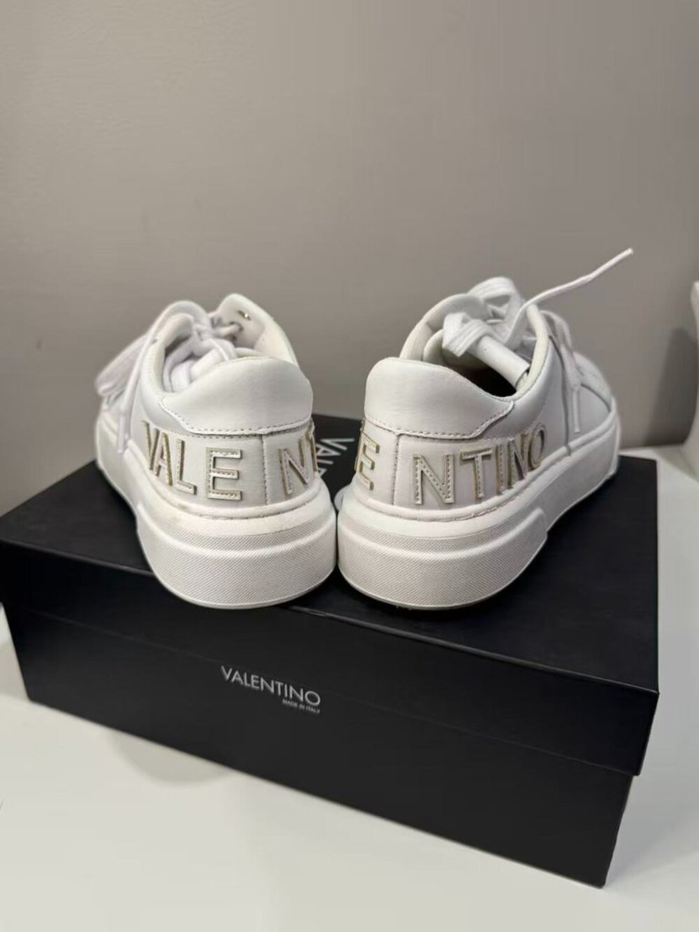 Valentino Garavani White Low-Top Logo Sneakers